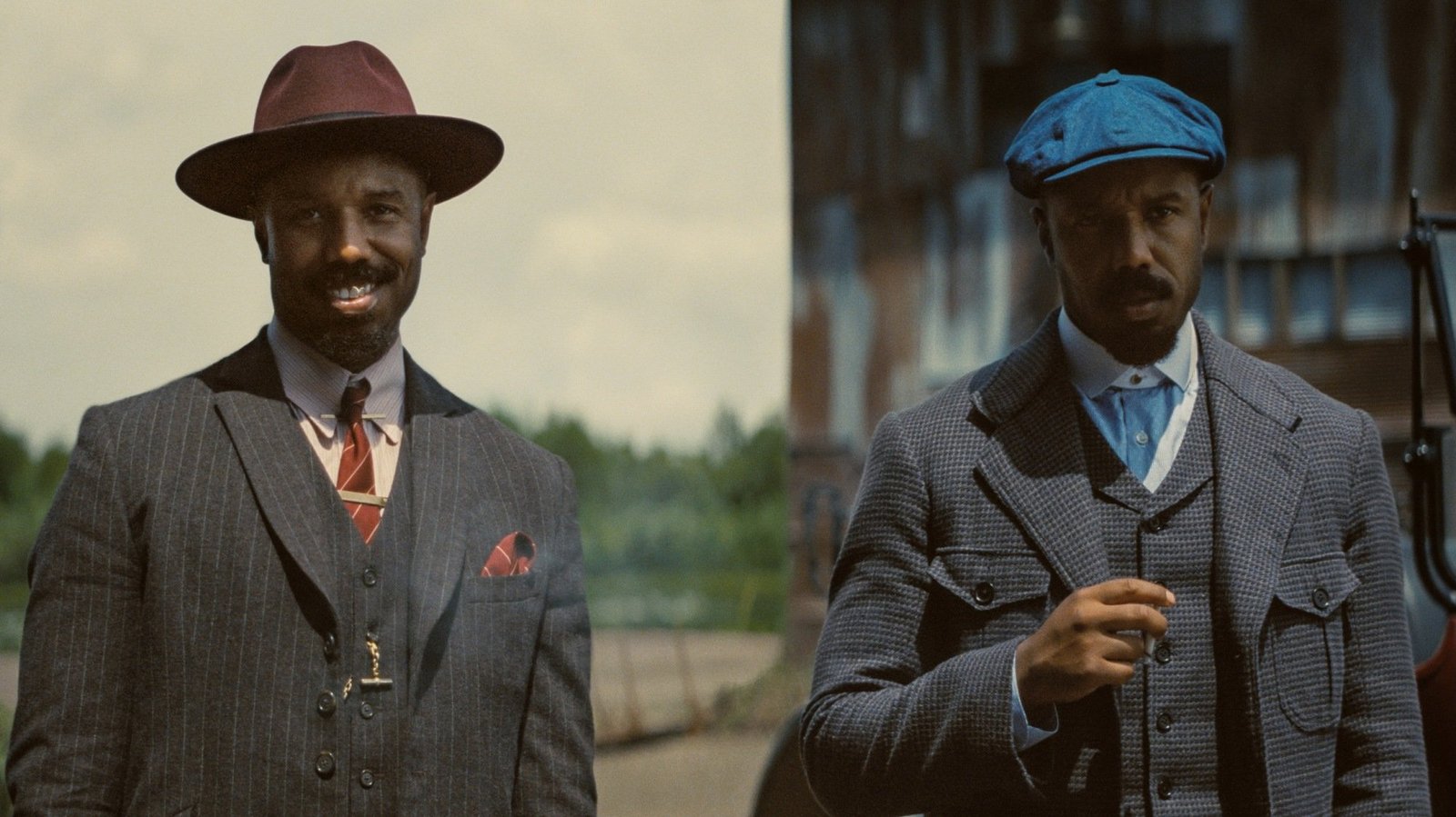 Michael B. Jordan as Smoke and as Stack, in Warner Bros. Pictures’ "Sinners."