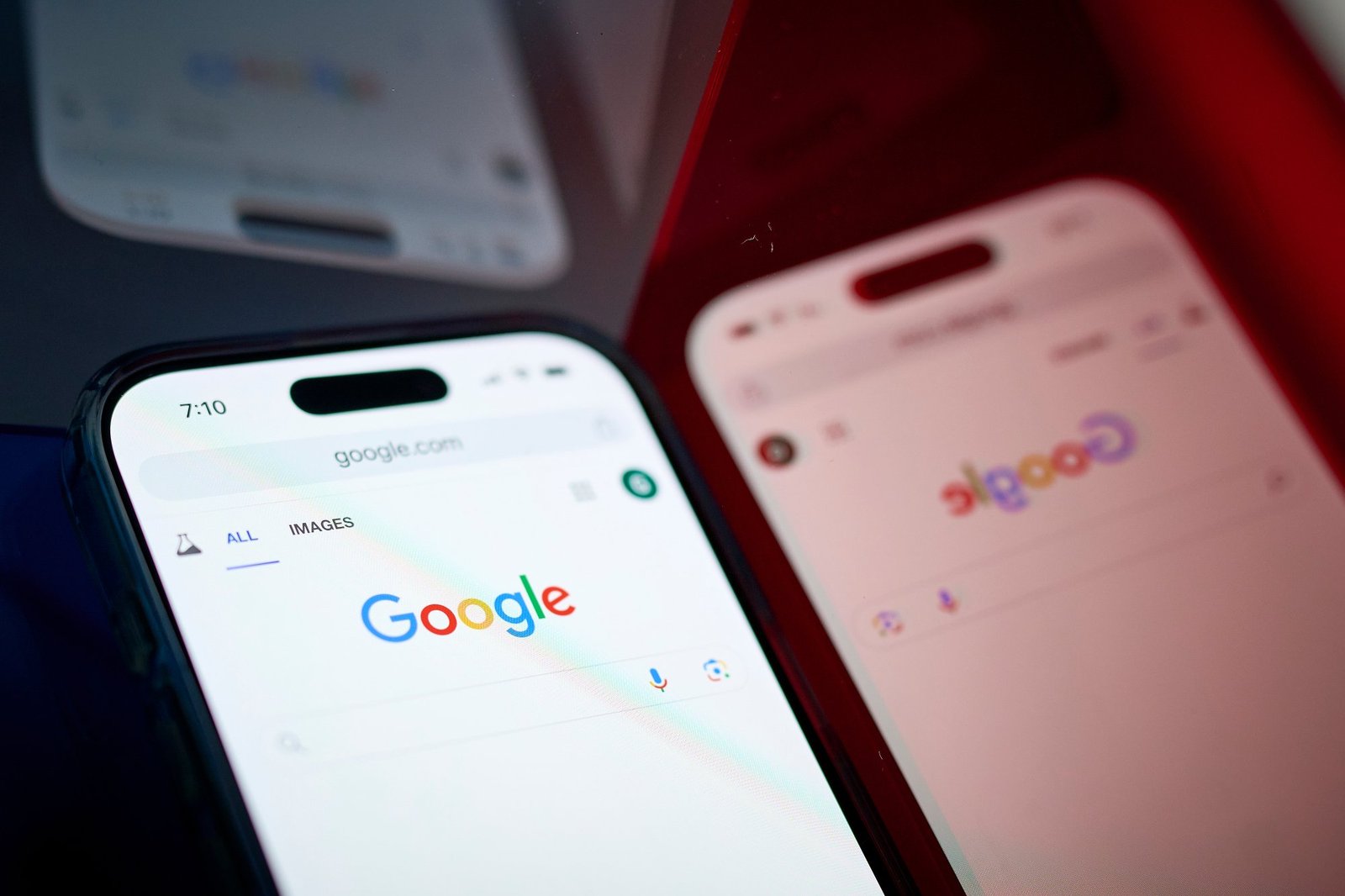 Google on mobile device.
