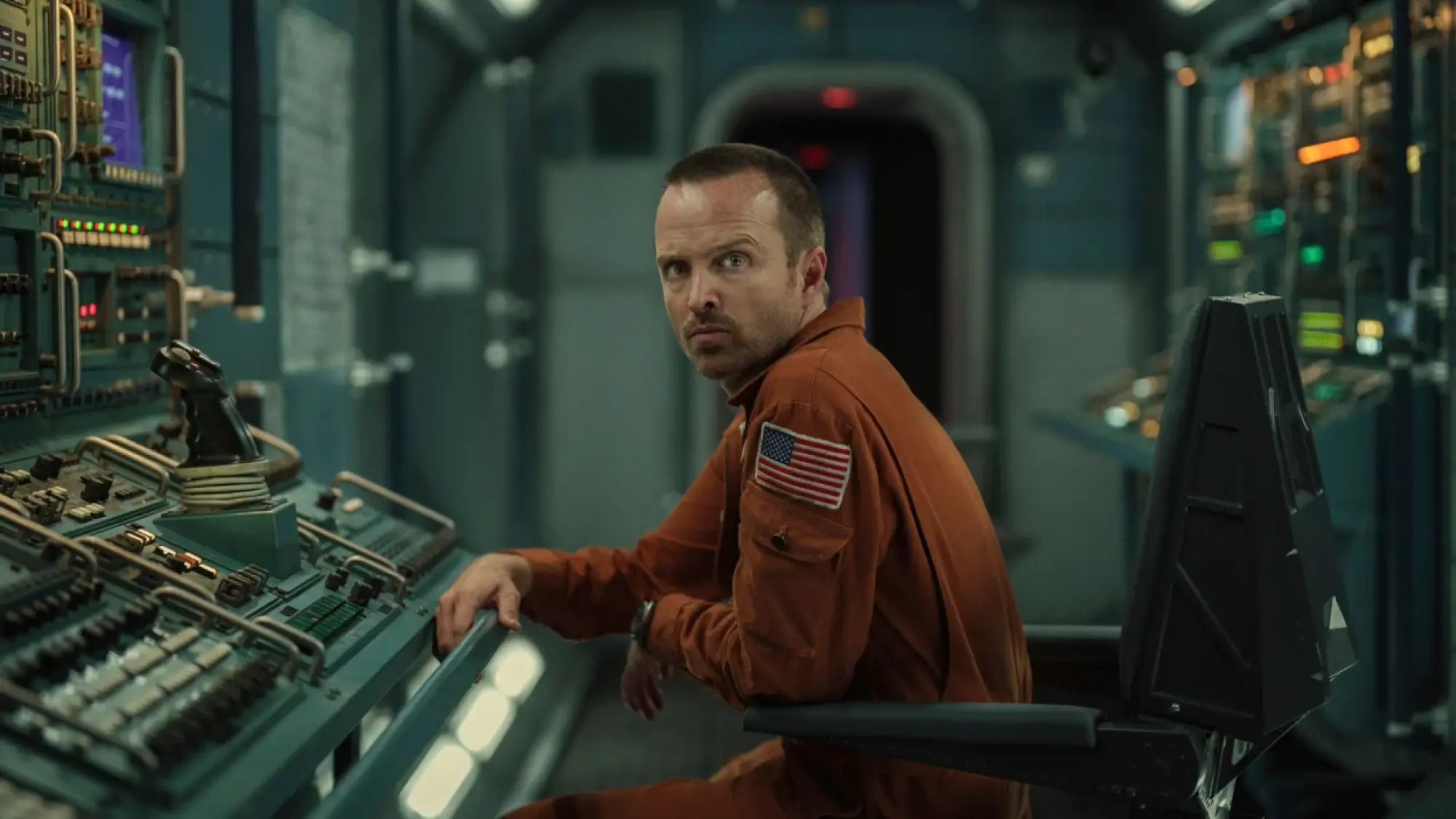 Aaron Paul plays an astronaut in "Beyond the Sea."
