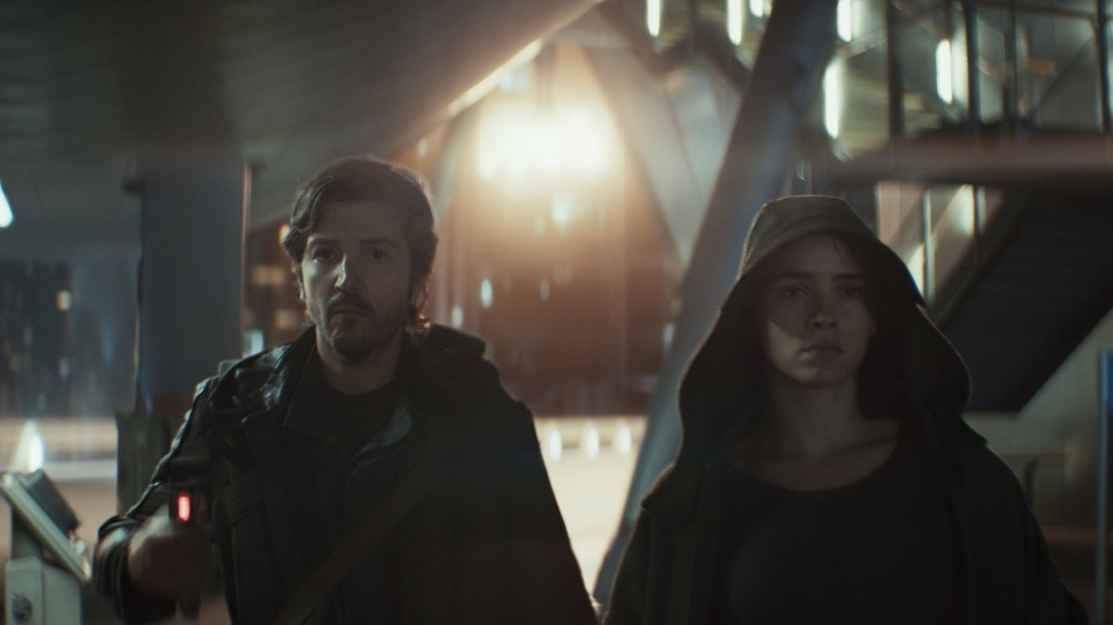 Diego Luna and Adria Arjona in "Andor."