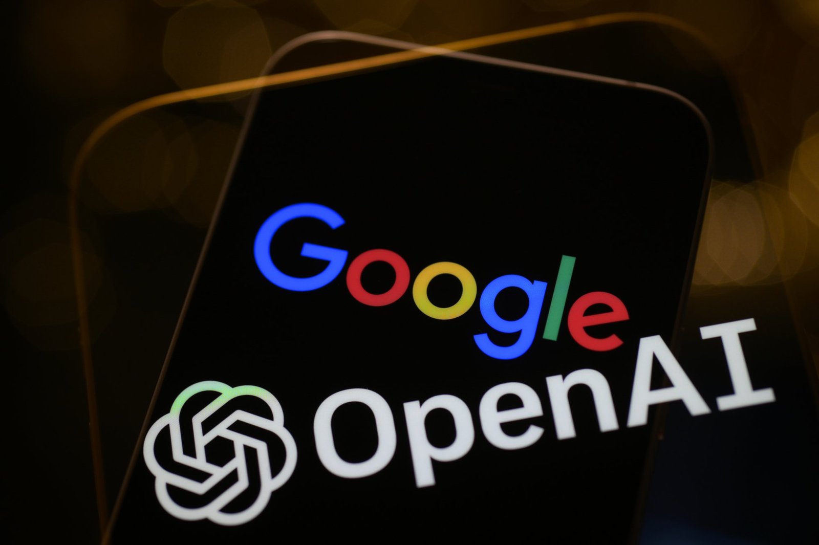 OpenAI and Google logos