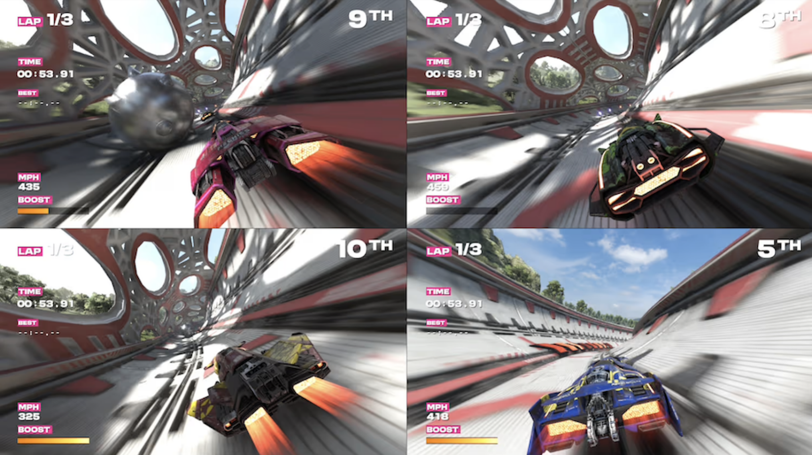 Fast Fusion splitscreen multiplayer screenshot