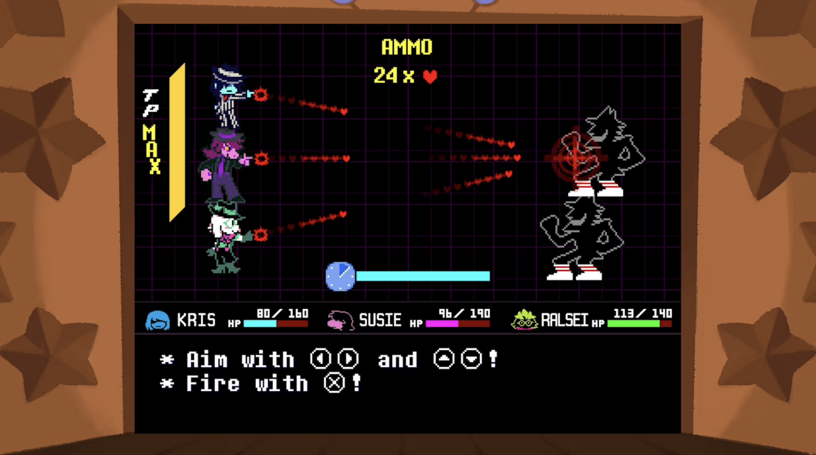 Deltarune combat screenshot