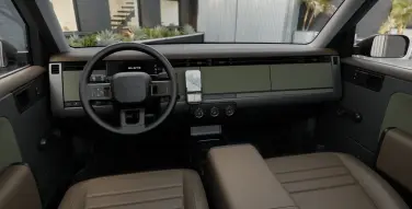 the interior of the slate electric truck