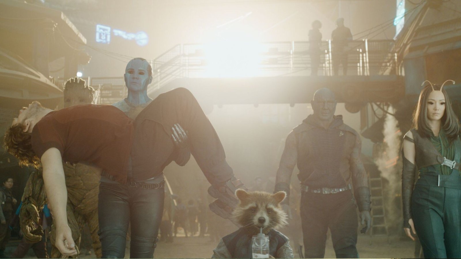 The Guardians in the headquarters in "Guardians of the Galaxy Vol. 3."