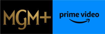 MGM+ and Prime Video logos side by side